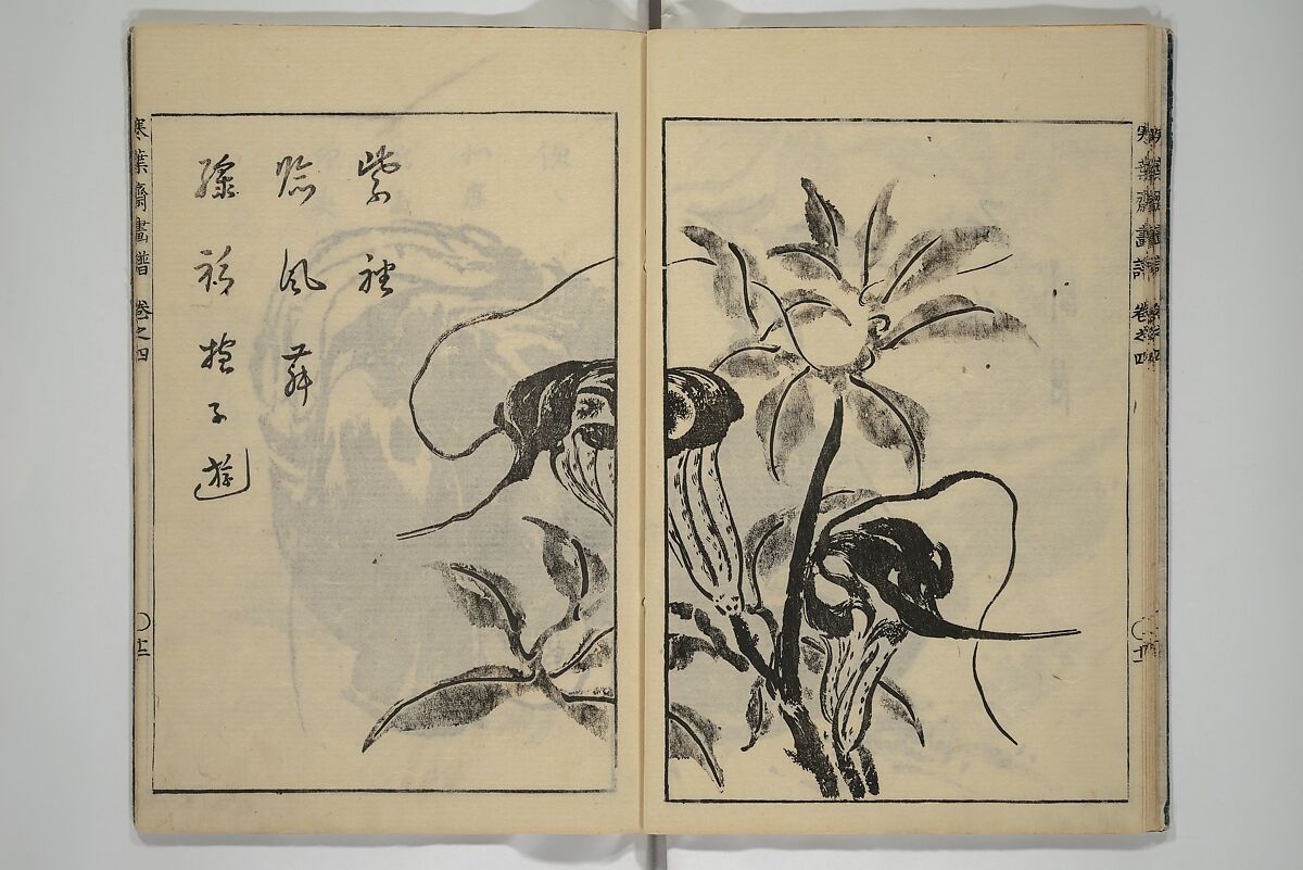 Kan'yōsai Picture Album (Kan'yōsai gafu) 寒葉斎画譜, Kan'yōsai 寒葉斎 (Tatebe Ayatari 建部綾足) (Japanese, 1719–1774), Set of five woodblock printed books; ink on paper, Japan