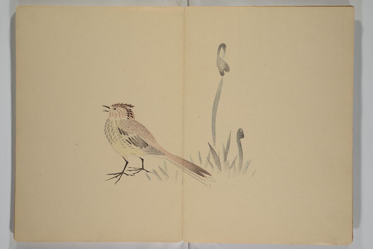 Kinkadō's Album of Drawings by Keibun (Keibun Kinka chō) 景文錦華帖, Matsumura Keibun 松村景文 (Japanese, 1779–1843), Woodblock printed book (orihon, accordion-style); ink and color on paper, Japan