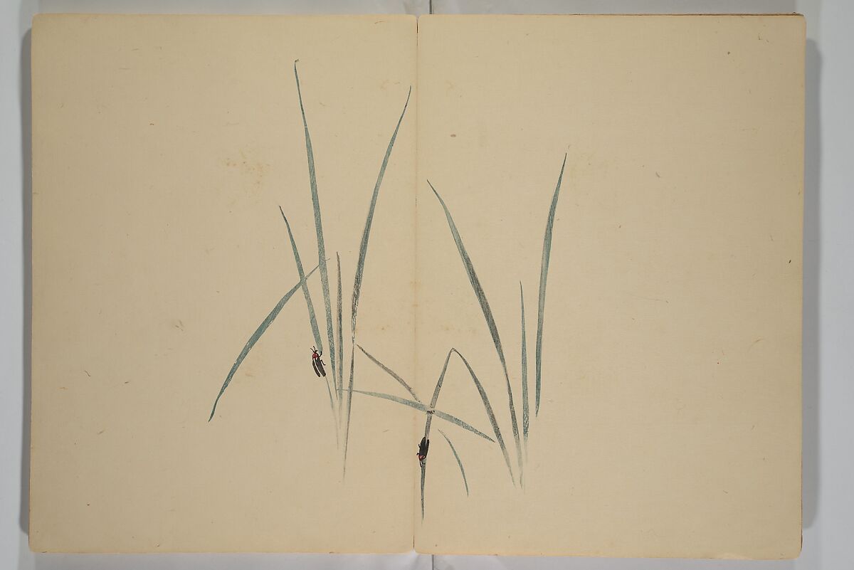 Kinkadō's Album of Drawings by Keibun (Keibun Kinka chō) 景文錦華帖, Matsumura Keibun 松村景文 (Japanese, 1779–1843), Woodblock printed book (orihon, accordion-style); ink and color on paper, Japan