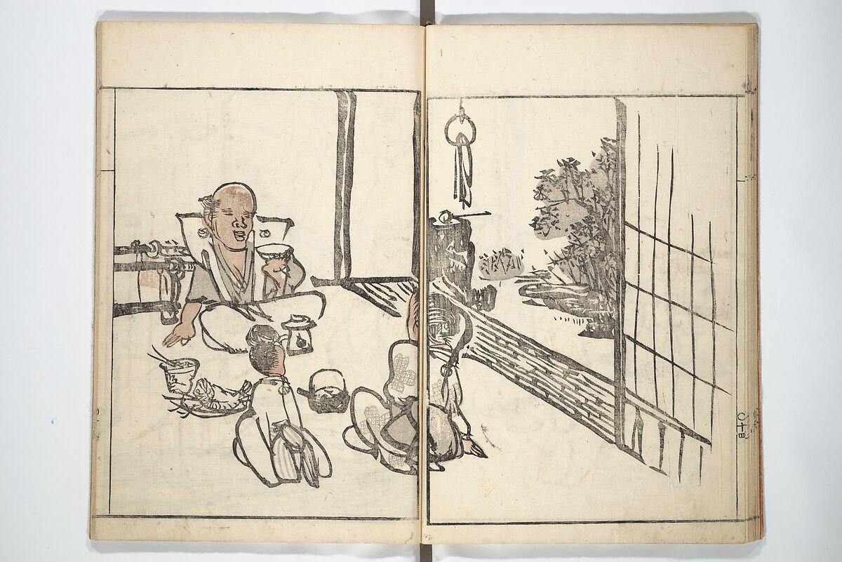 Goitsu Picture Album: Quick Practice for Beginners (Goitsu gafu: Shōgaku hayageiko) 五逸画譜初学早稽古, Kawamura Kihō 河村琦鳳 (Japanese, 1778–1852), Woodblock printed book; ink and color on paper, Japan