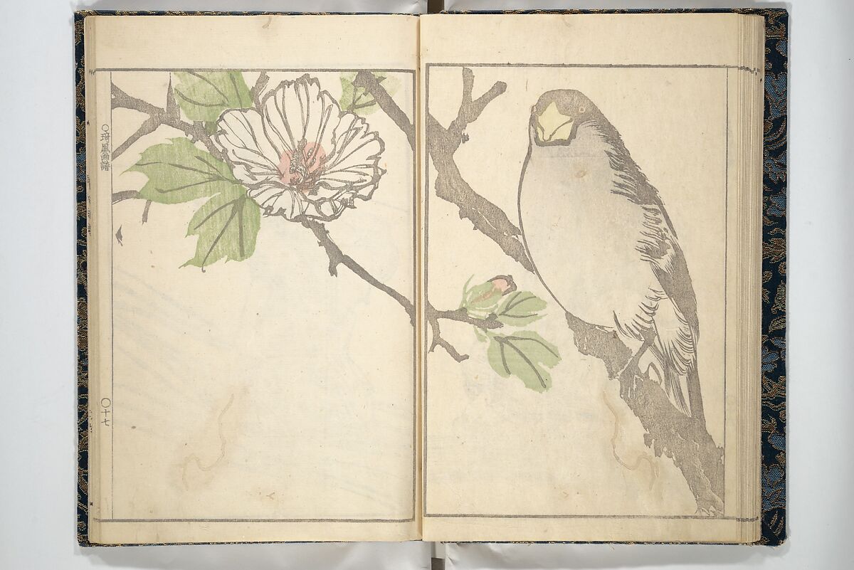Kihō Picture Album (Kihō gafu) 埼鳳画譜, Kawamura Kihō 河村琦鳳 (Japanese, 1778–1852), Woodblock printed book; ink and color on paper, Japan