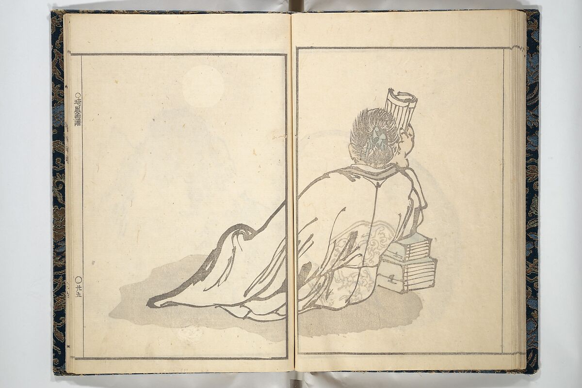 Kihō Picture Album (Kihō gafu) 埼鳳画譜, Kawamura Kihō 河村琦鳳 (Japanese, 1778–1852), Woodblock printed book; ink and color on paper, Japan