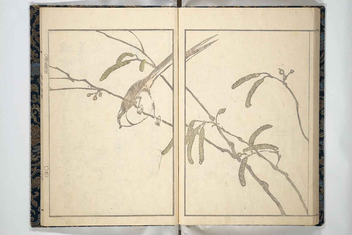 Kihō Picture Album (Kihō gafu) 埼鳳画譜, Kawamura Kihō 河村琦鳳 (Japanese, 1778–1852), Woodblock printed book; ink and color on paper, Japan