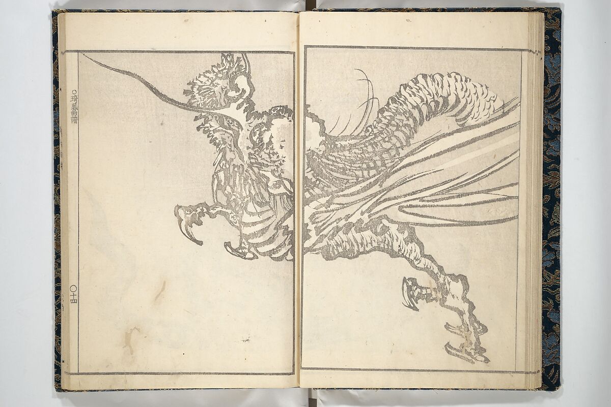 Kihō Picture Album (Kihō gafu) 埼鳳画譜, Kawamura Kihō 河村琦鳳 (Japanese, 1778–1852), Woodblock printed book; ink and color on paper, Japan