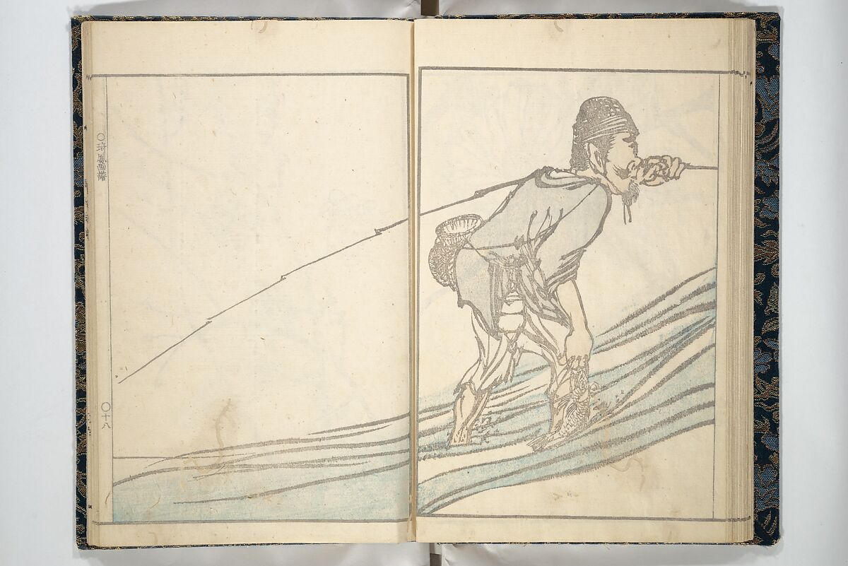 Kihō Picture Album (Kihō gafu) 埼鳳画譜, Kawamura Kihō 河村琦鳳 (Japanese, 1778–1852), Woodblock printed book; ink and color on paper, Japan