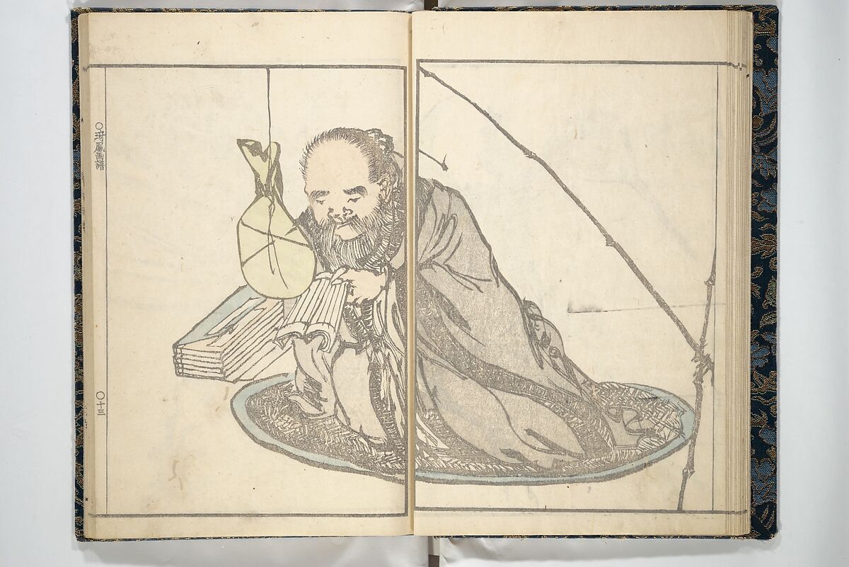 Kihō Picture Album (Kihō gafu) 埼鳳画譜, Kawamura Kihō 河村琦鳳 (Japanese, 1778–1852), Woodblock printed book; ink and color on paper, Japan