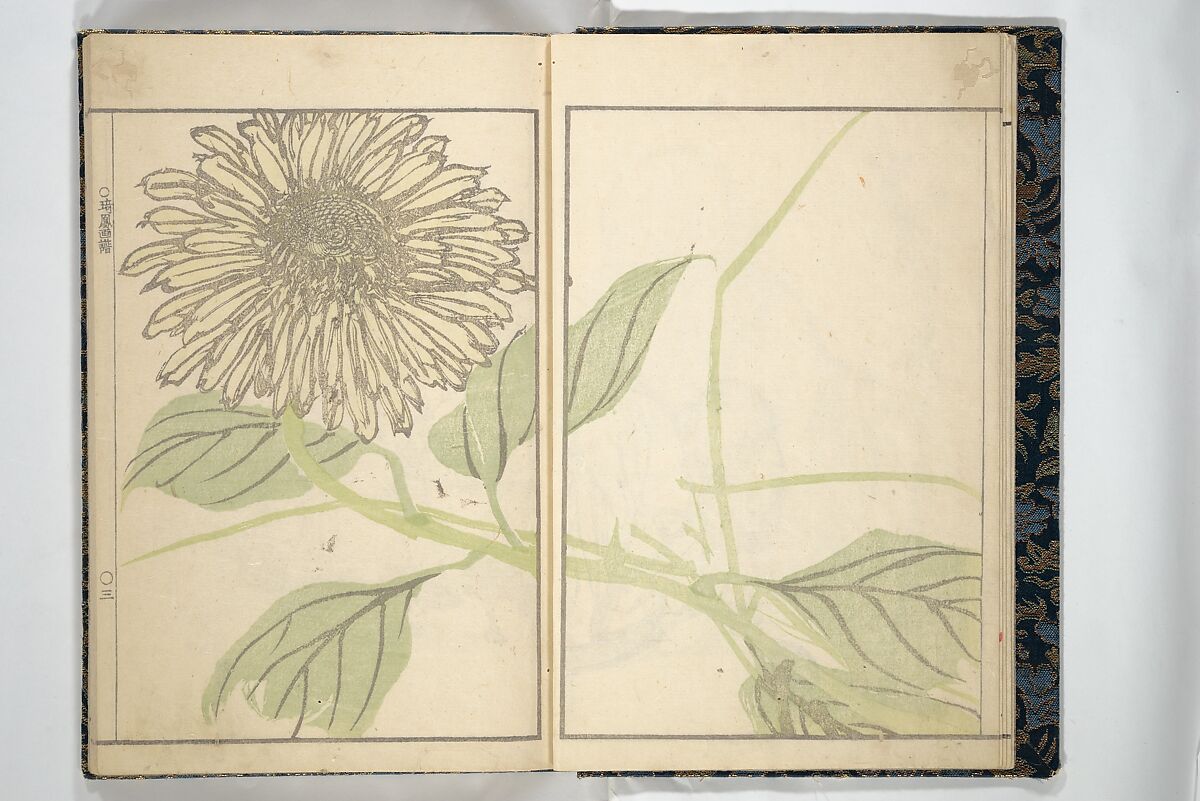 Kihō Picture Album (Kihō gafu) 埼鳳画譜, Kawamura Kihō 河村琦鳳 (Japanese, 1778–1852), Woodblock printed book; ink and color on paper, Japan