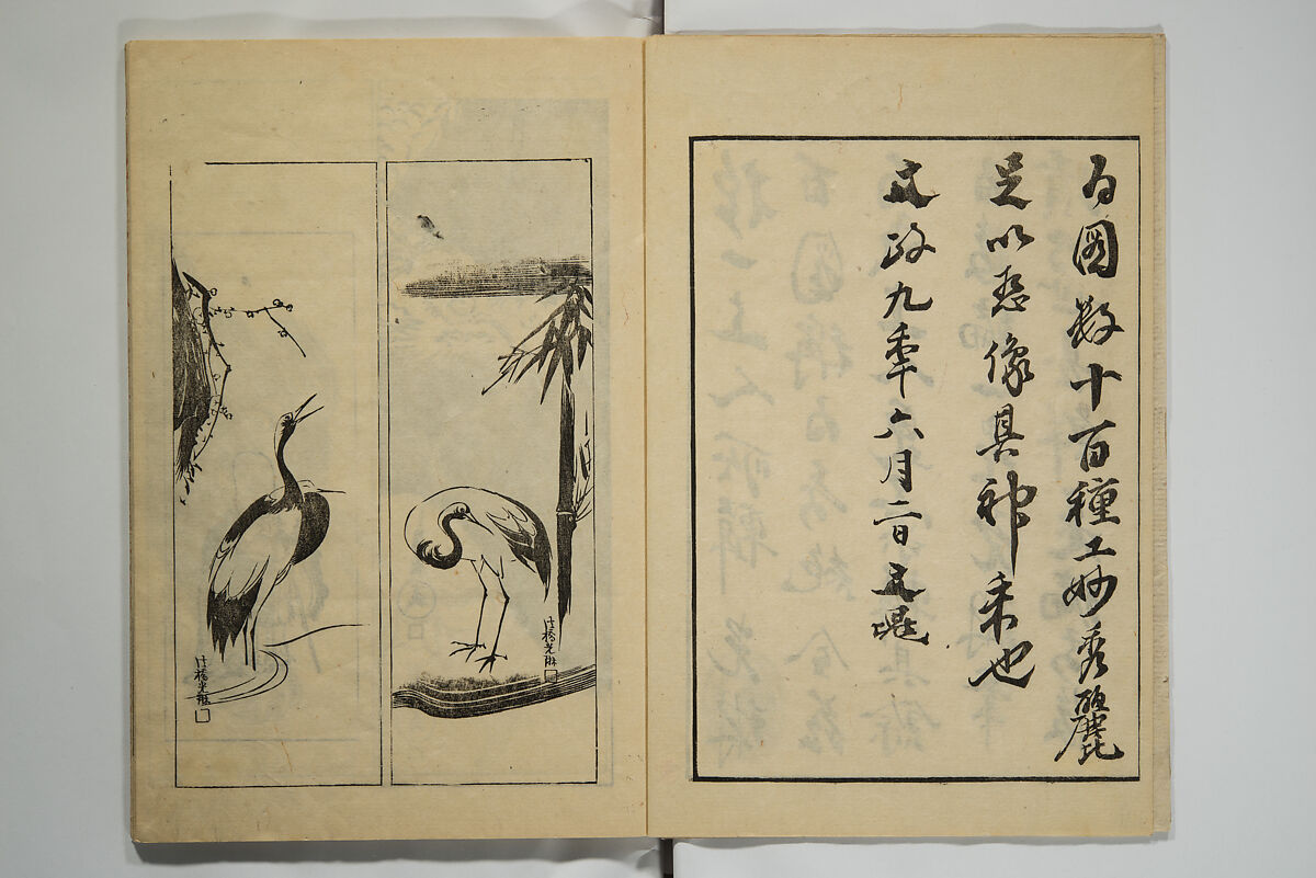 One Hundred Paintings by Kōrin (Kōrin hyakuzu)  光琳百圖, Sakai Hōitsu 酒井抱一 (Japanese, 1761–1828), Set of four woodblock printed books; ink on paper, Japan