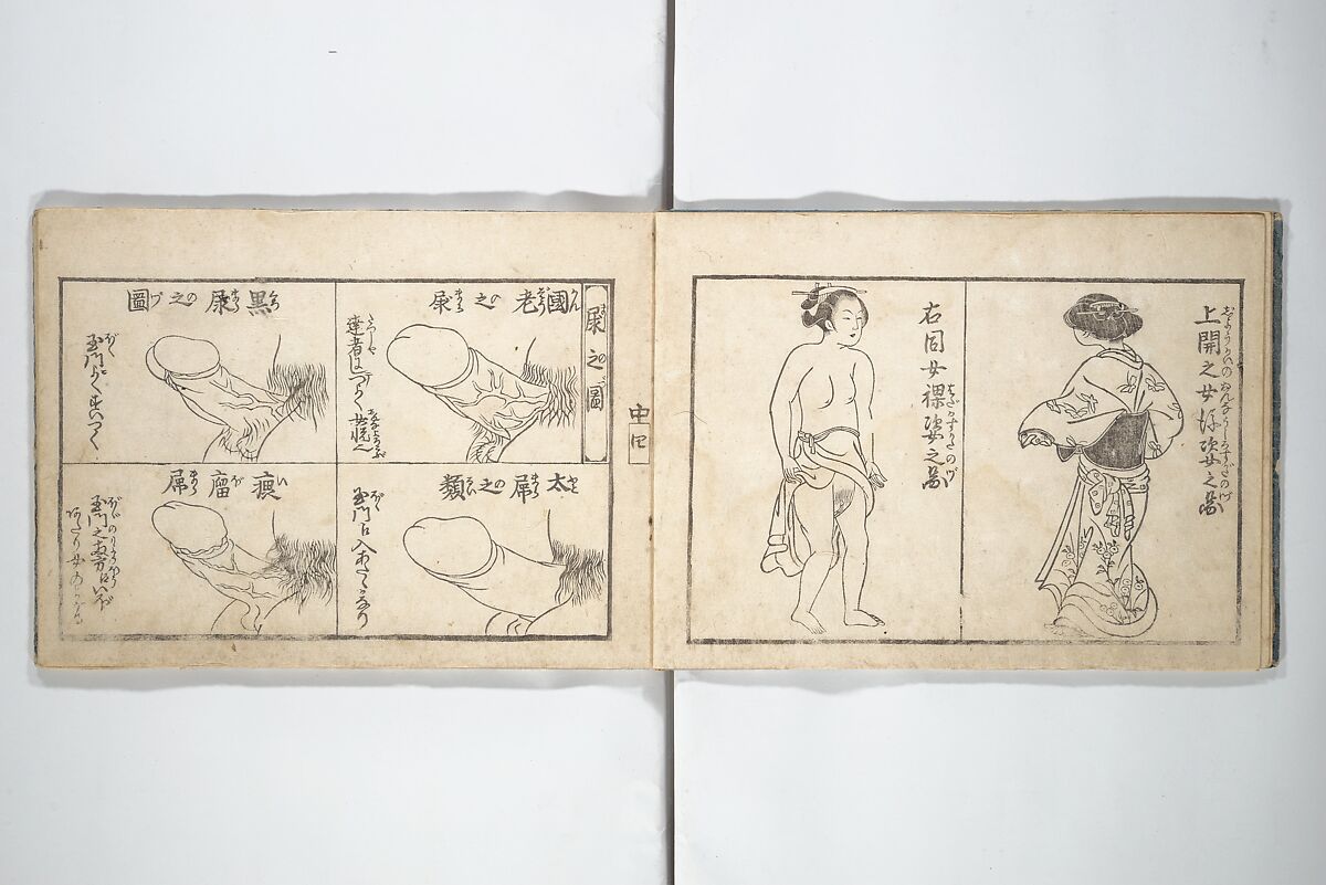 Love Poses in the Narabi Hills (Nure sugata narabi no oka)  濡姿雙の岡, Okumura Masanobu 奥村政信 (Japanese, 1686–1764), Set of three woodblock printed books; ink and color on paper, Japan