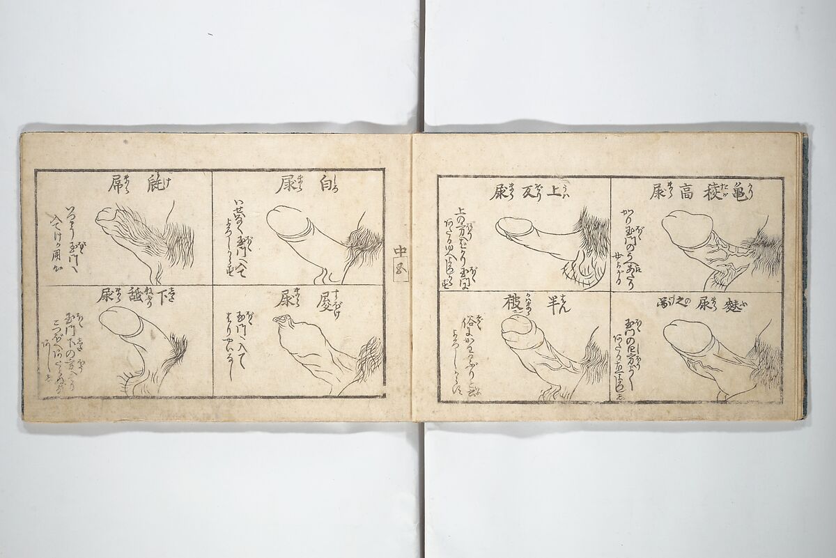 Love Poses in the Narabi Hills (Nure sugata narabi no oka)  濡姿雙の岡, Okumura Masanobu 奥村政信 (Japanese, 1686–1764), Set of three woodblock printed books; ink and color on paper, Japan