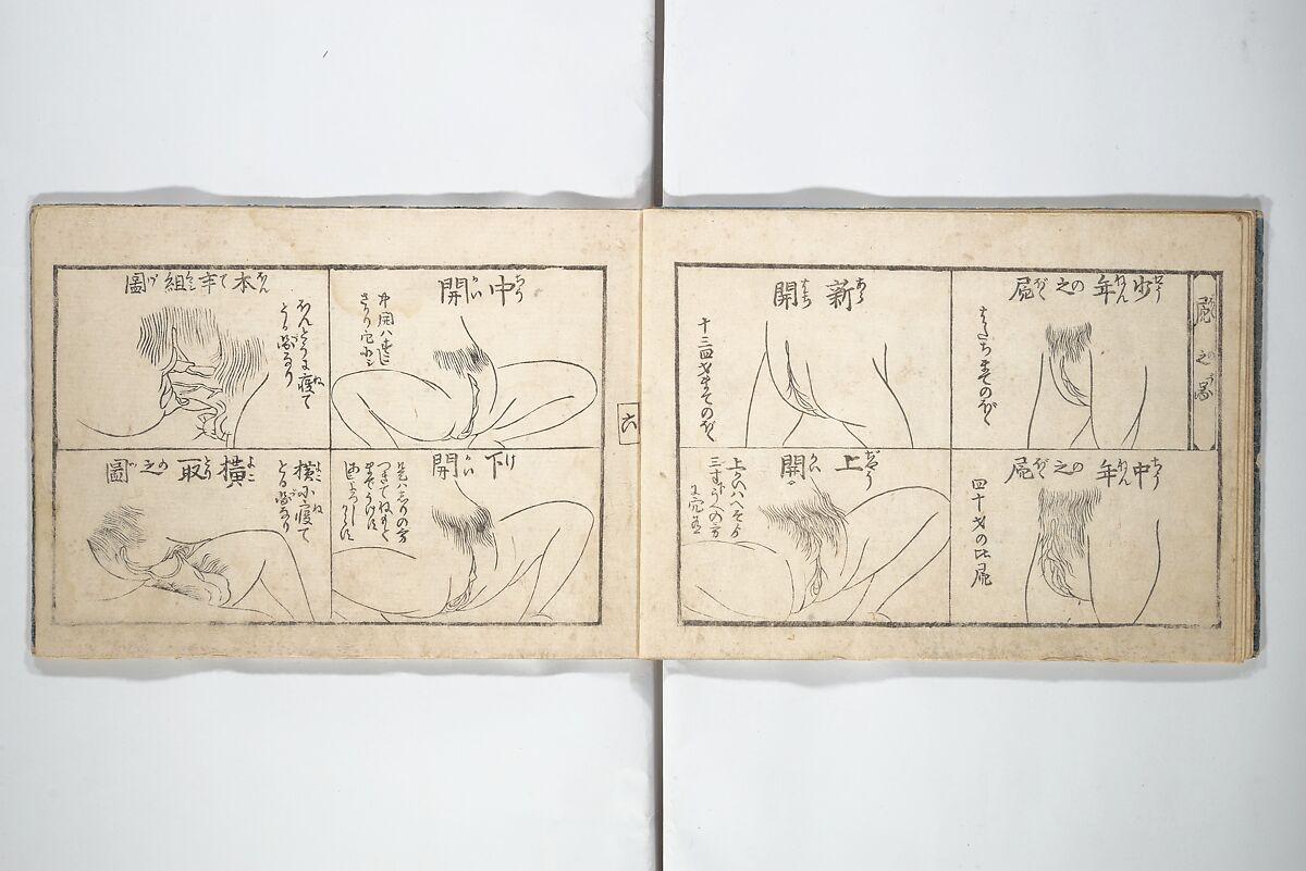 Love Poses in the Narabi Hills (Nure sugata narabi no oka)  濡姿雙の岡, Okumura Masanobu 奥村政信 (Japanese, 1686–1764), Set of three woodblock printed books; ink and color on paper, Japan