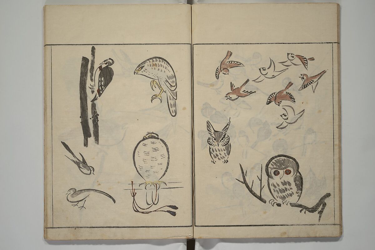 Kuwagata Keisai 鍬形蕙斎 - How to Draw Birds, Insects and Fish