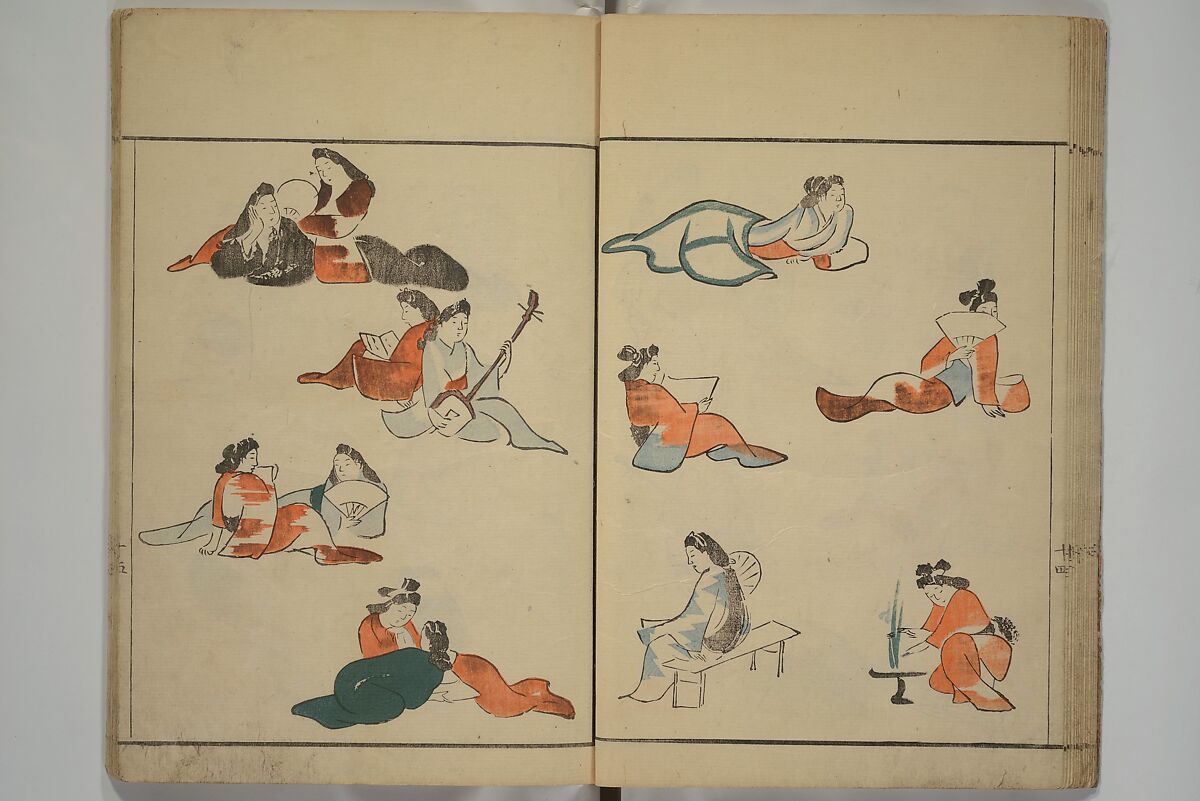 絵画 kakurete Kuwagata Keisai 鍬形蕙斎 - How to Draw Figures Simply