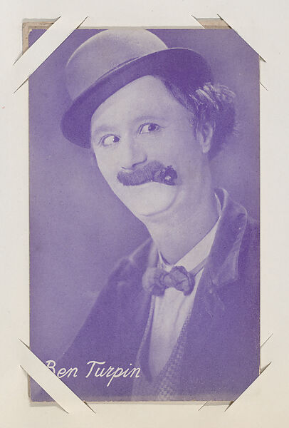 Ben Turpin from Movie Stars Exhibit Cards series (W401), Commercial color photolithograph 