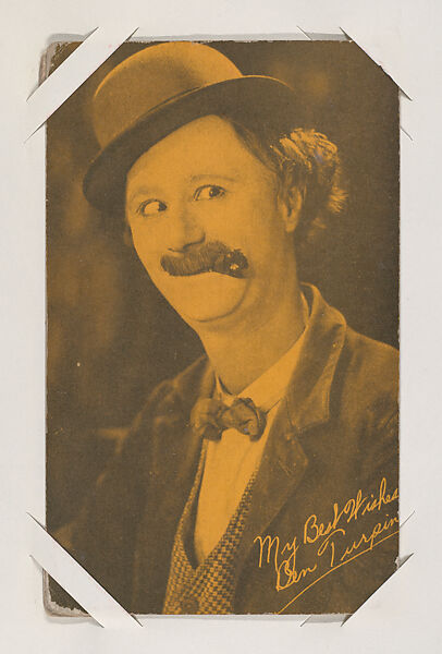 Ben Turpin from Movie Stars Exhibit Cards series (W401), Commercial color photolithograph 