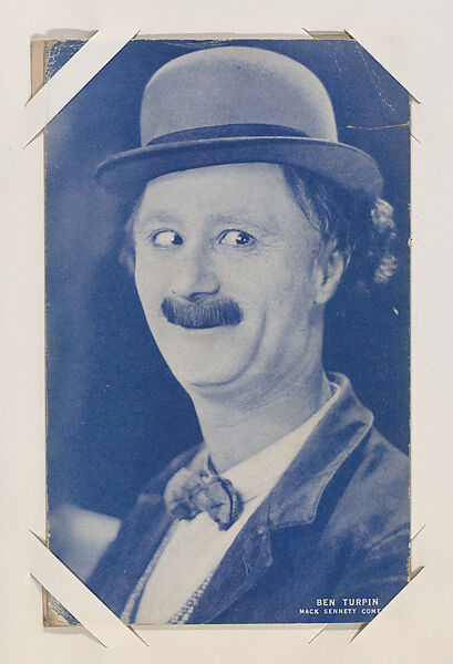 Ben Turpin from Movie Stars Exhibit Cards series (W401), Commercial color photolithograph 