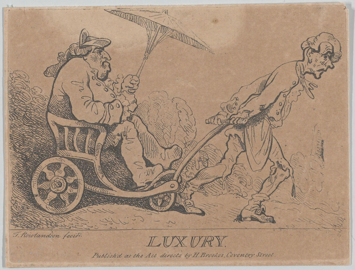 Luxury, Thomas Rowlandson (British, London 1757–1827 London), Etching; reissue 