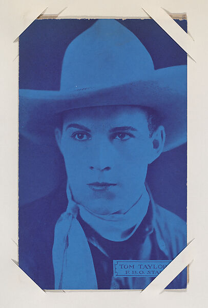 Tom Taylor from Western Stars or Scenes Exhibit Cards series (W412), Commercial color photolithograph 