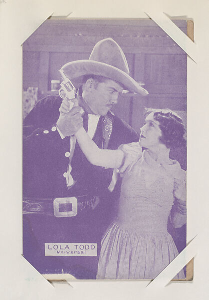 Lola Todd from Movie Stars Exhibit Cards series (W401), Commercial color photolithograph 