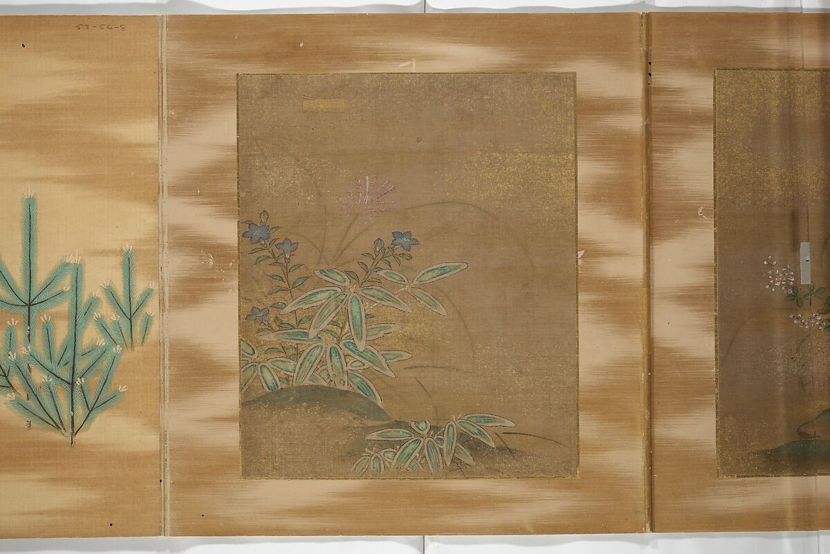 Album of Birds and Flowers and Other Subjects, Attributed to Tosa Mitsunari 土佐光成 (Japanese, 1646–1710), Accordion album; ink and color on silk, Japan