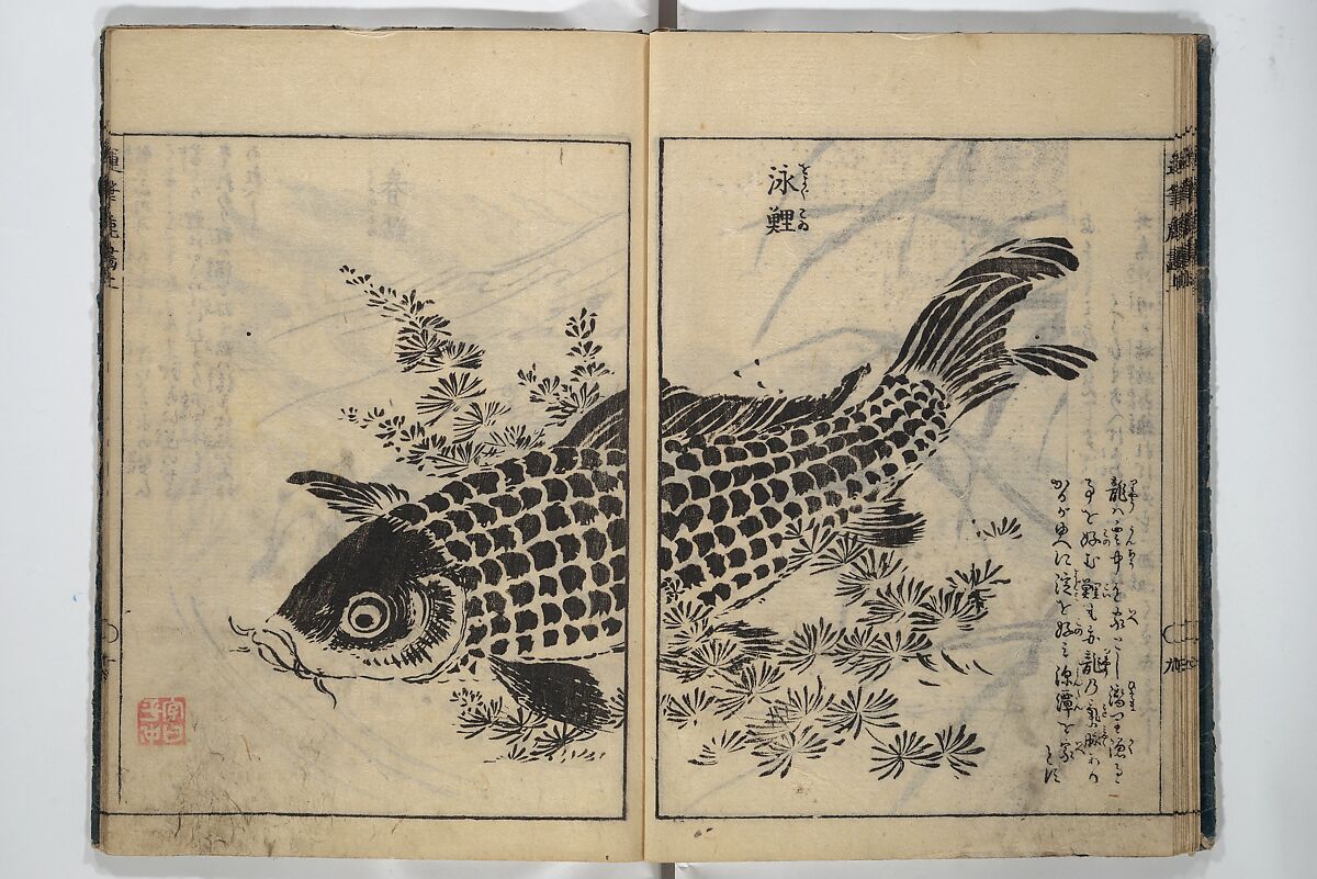 The Moving Brush in "Rough" Painting (Unpitsu soga) 運筆麁画, Tachibana Morikuni 橘守国 (Japanese, 1679–1748), Set of three woodblock printed books; ink on paper, Japan