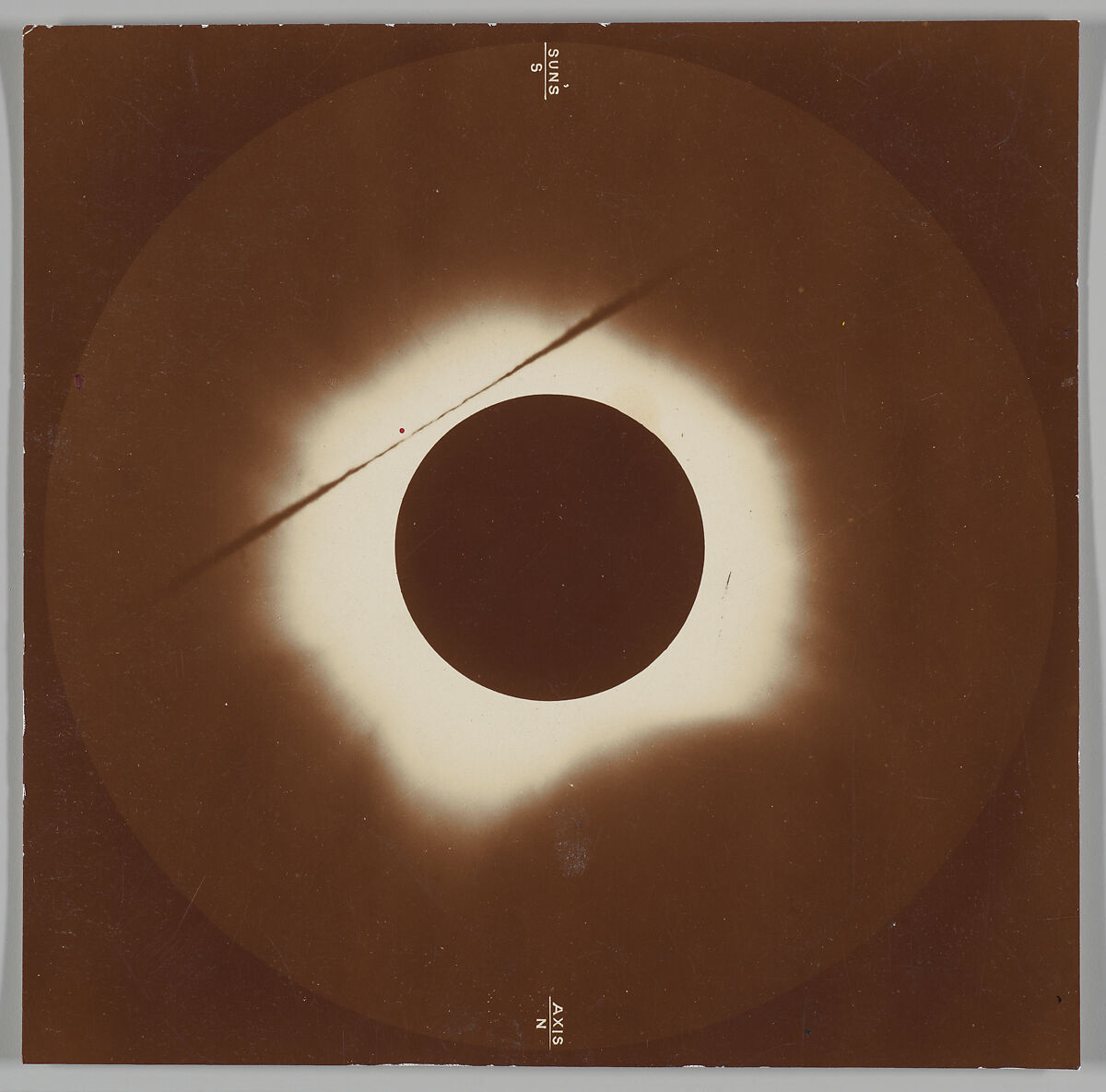 [Solar Eclipse from Caroline Island], H. A. Lawrence (British, active 1880s), Gelatin silver print 