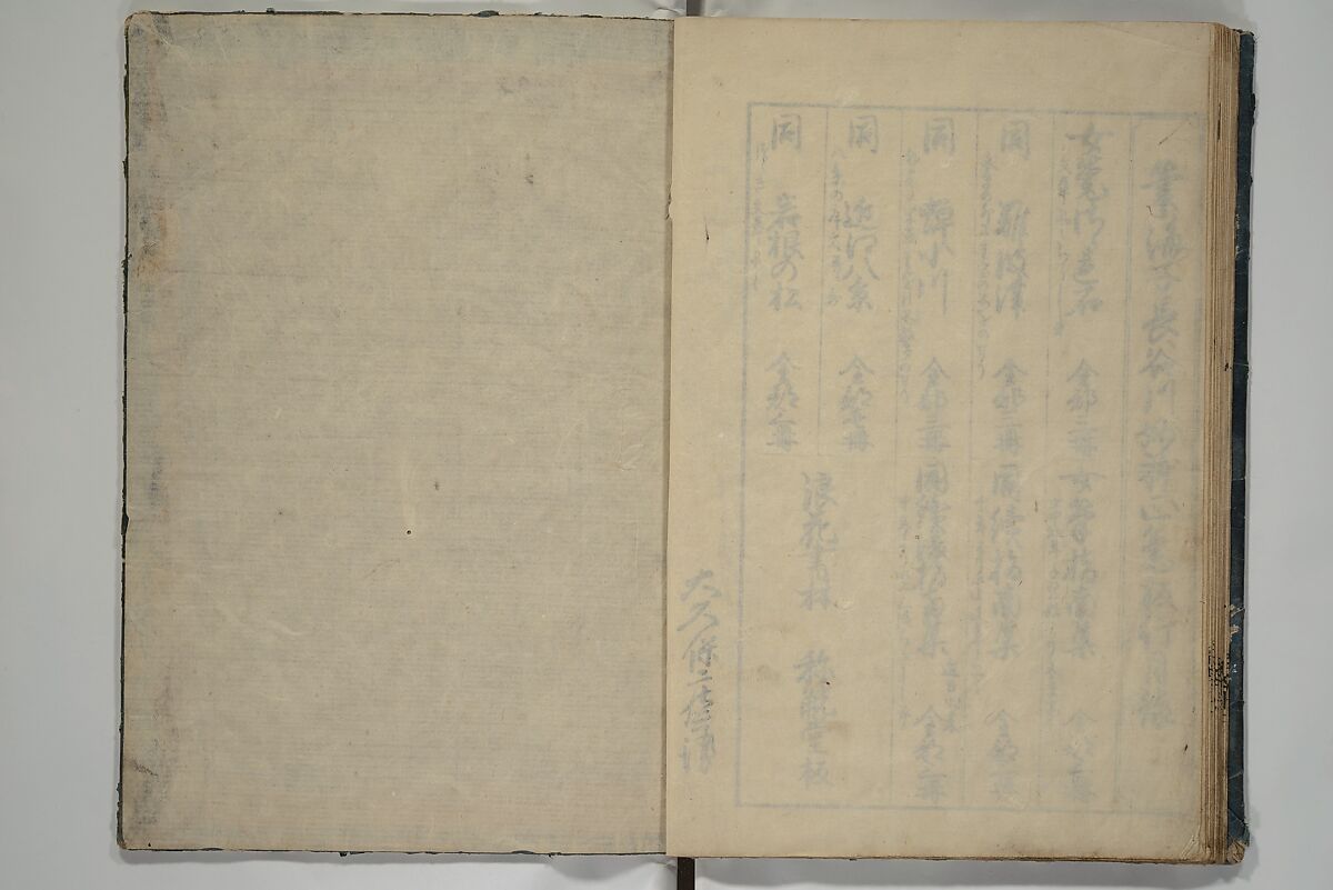 The Cicada Stream (Semi no Ogawa)  蝉小川, After Hasegawa Myōtei 長谷川妙躰 (Japanese, active late 17th century), Set of three woodblock printed books; ink on paper, Japan