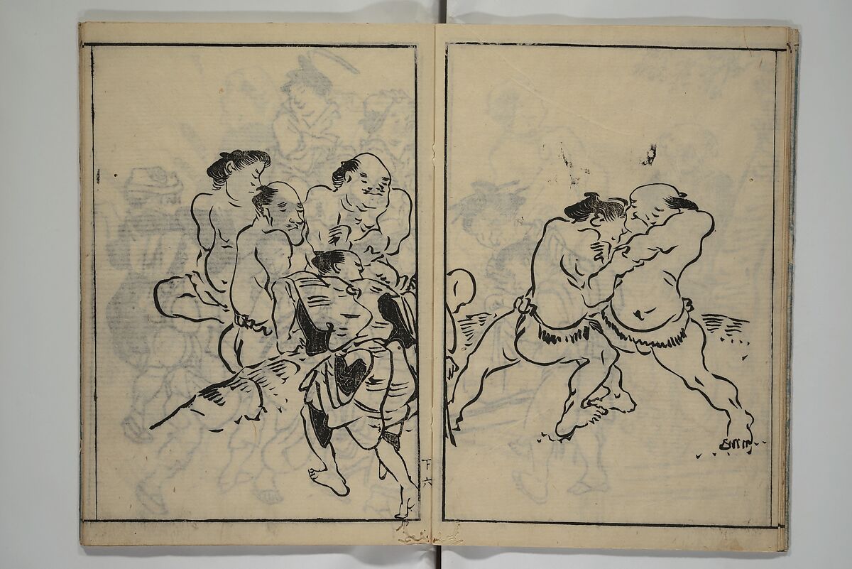 The Nantei Picture Album, Supplementary Volume (Nantei gafu kōhen)  楠亭画譜後篇, Nishimura Nantei 西村 楠亭 (Japanese, 1775–1834), Set of three woodblock printed books; ink on paper and ink and color on paper (vol. "kan"), Japan