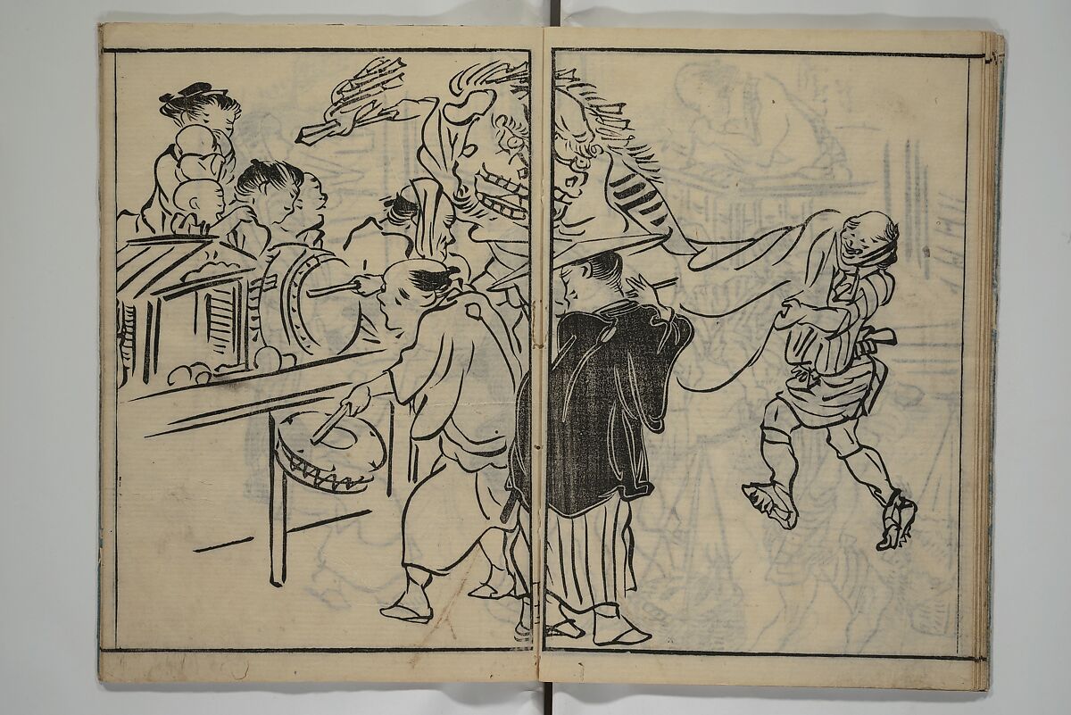 The Nantei Picture Album, Supplementary Volume (Nantei gafu kōhen)  楠亭画譜後篇, Nishimura Nantei 西村 楠亭 (Japanese, 1775–1834), Set of three woodblock printed books; ink on paper and ink and color on paper (vol. "kan"), Japan