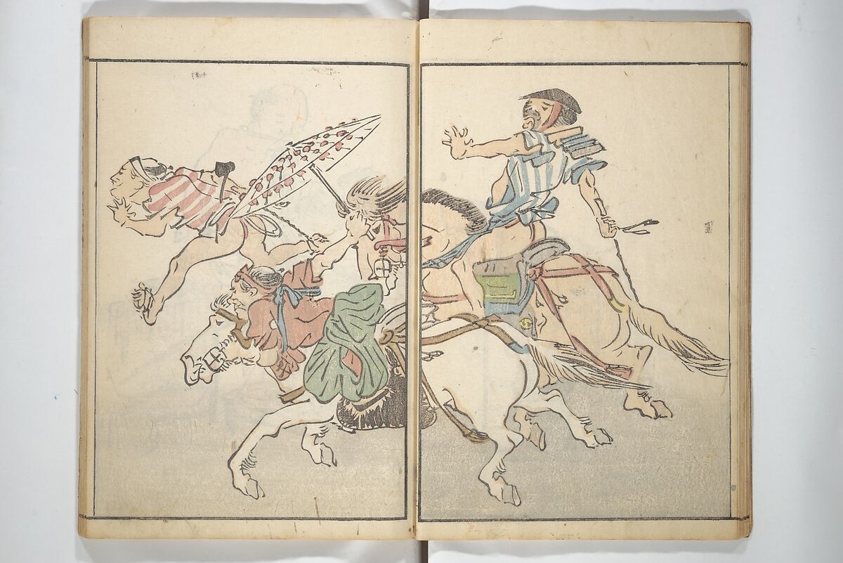 The Nantei Picture Album, Supplementary Volume (Nantei gafu kōhen)  楠亭画譜後篇, Nishimura Nantei 西村 楠亭 (Japanese, 1775–1834), Set of three woodblock printed books; ink on paper and ink and color on paper (vol. "kan"), Japan