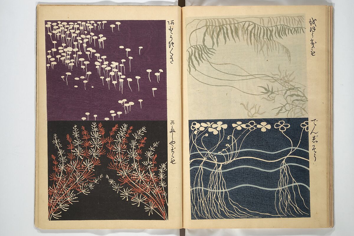 Practical Sketchbook (Ōyō manga) 応用漫画, Ogino Issui 荻野一水 (Japanese, active early 20th century), Set of two woodblock printed books; ink and color on paper, Japan