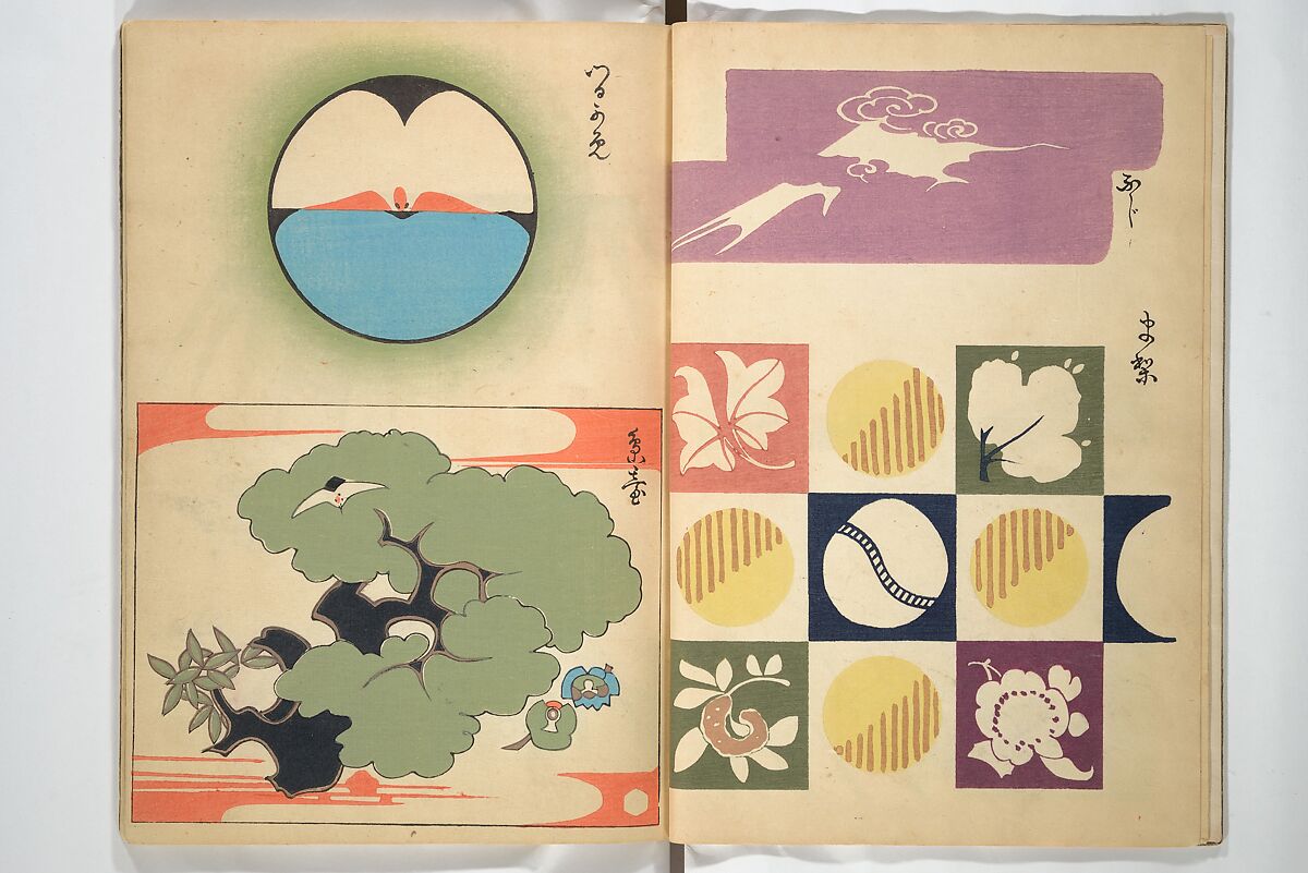 Practical Sketchbook (Ōyō manga) 応用漫画, Ogino Issui 荻野一水 (Japanese, active early 20th century), Set of two woodblock printed books; ink and color on paper, Japan