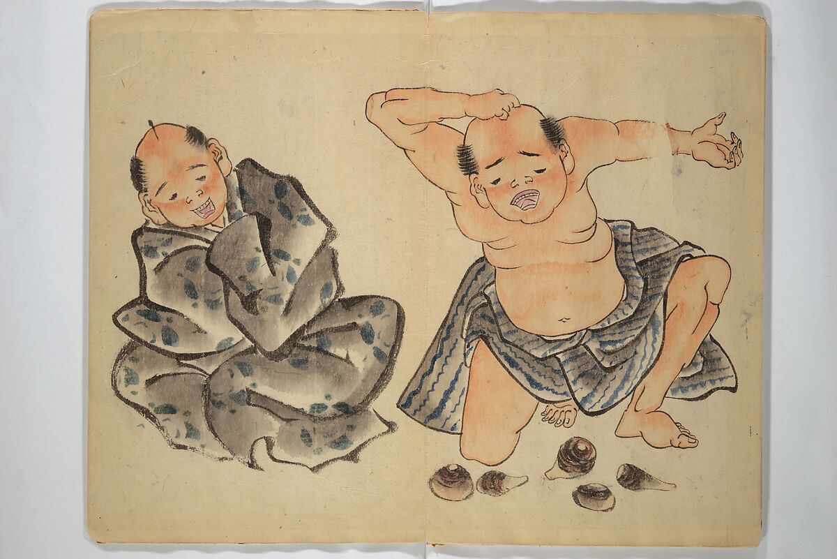 A Picture Book of Practice Sketches (Keiko ehon) 稽古絵本, Rinsai Ōkubo 林斎大久保 (Japanese, 19th century), Bound volume of drawings; ink and color on paper, Japan