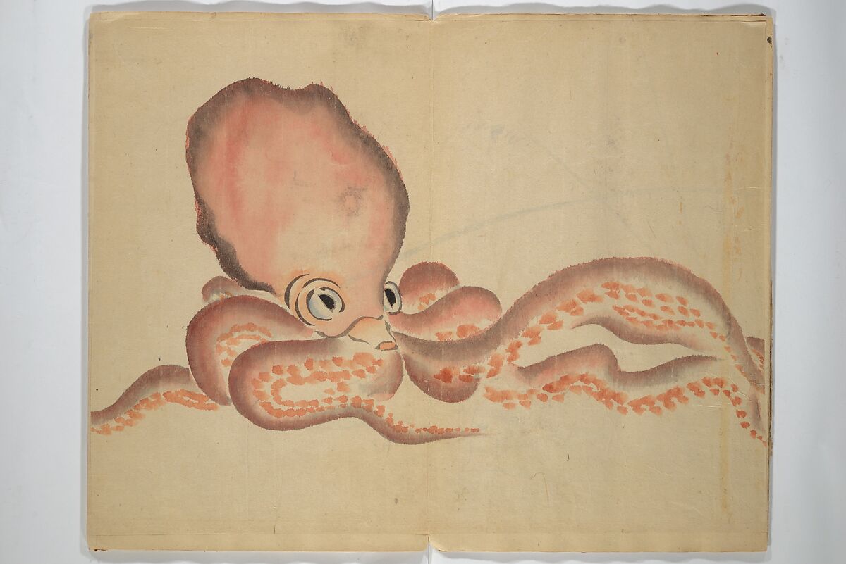 A Picture Book of Practice Sketches (Keiko ehon) 稽古絵本, Rinsai Ōkubo 林斎大久保 (Japanese, 19th century), Bound volume of drawings; ink and color on paper, Japan