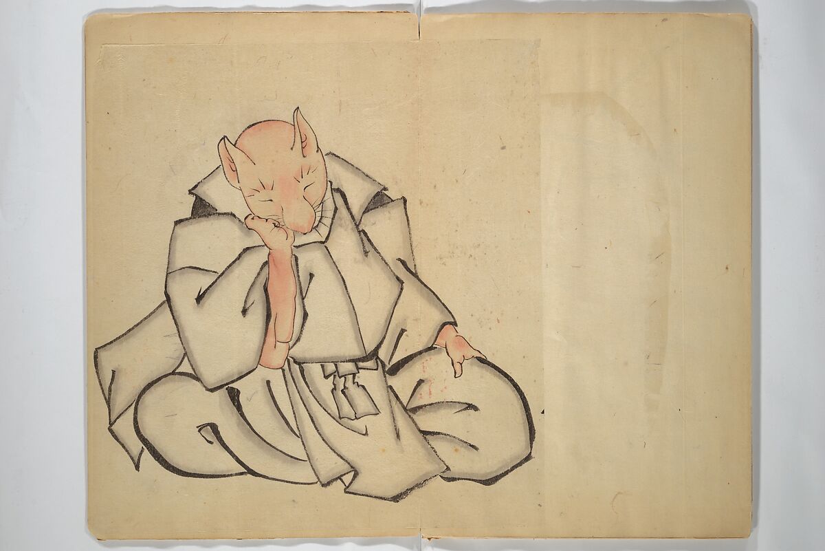 A Picture Book of Practice Sketches (Keiko ehon) 稽古絵本, Rinsai Ōkubo 林斎大久保 (Japanese, 19th century), Bound volume of drawings; ink and color on paper, Japan