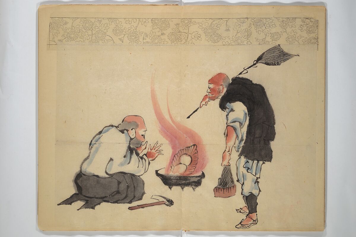A Picture Book of Practice Sketches (Keiko ehon) 稽古絵本, Rinsai Ōkubo 林斎大久保 (Japanese, 19th century), Bound volume of drawings; ink and color on paper, Japan