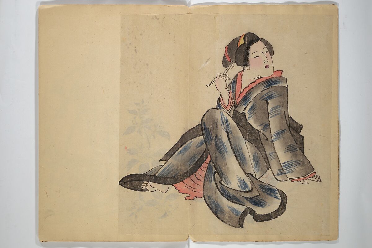 A Picture Book of Practice Sketches (Keiko ehon) 稽古絵本, Rinsai Ōkubo 林斎大久保 (Japanese, 19th century), Bound volume of drawings; ink and color on paper, Japan