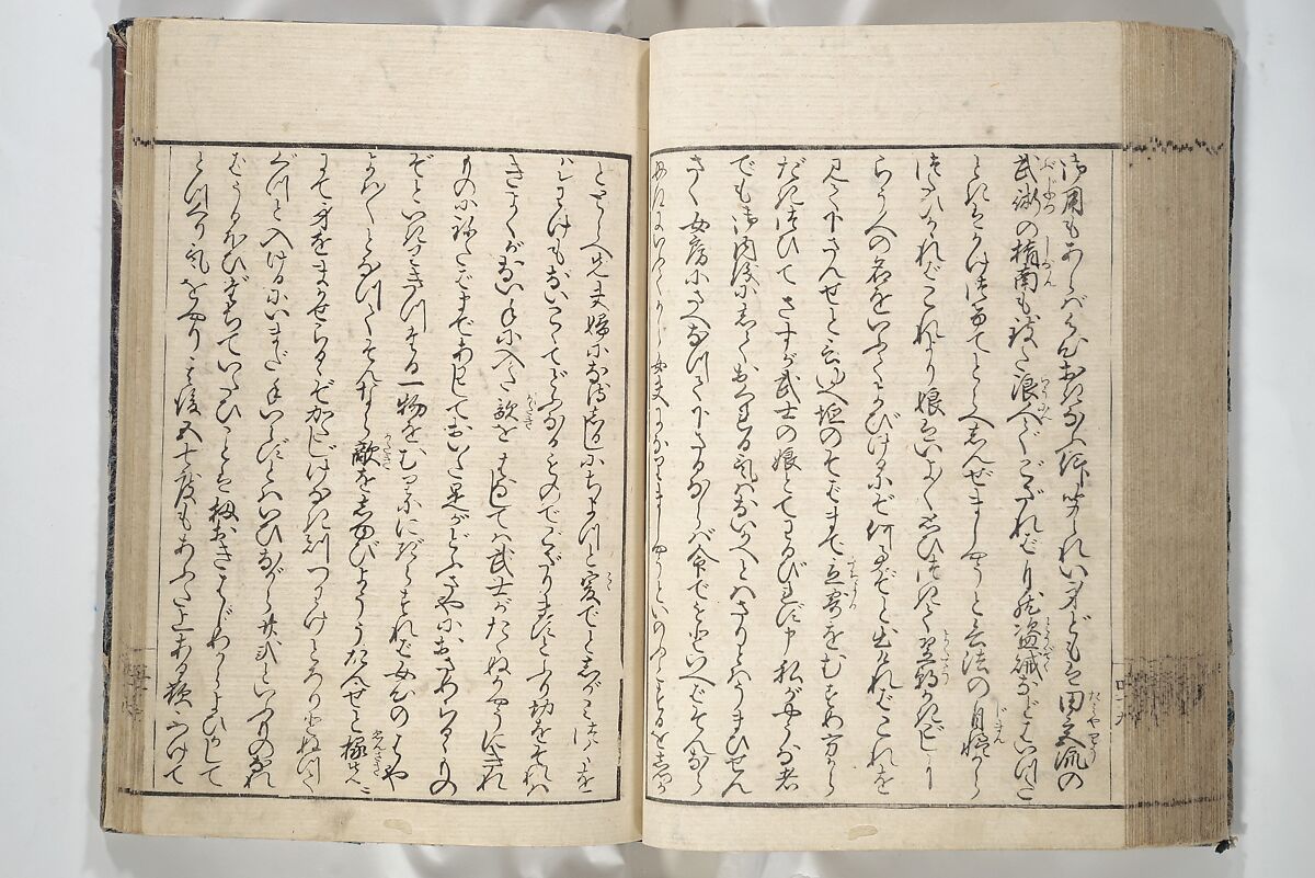 Erotica; Compendium Guide to the Brothels of Osaka (Keiryaku ōzassho gyokumon taisei) 閨暦大雑書玉門大成, Kitao Shigemasa 北尾重政 (Japanese, 1739–1820), Woodblock printed book; ink and color on paper, Japan