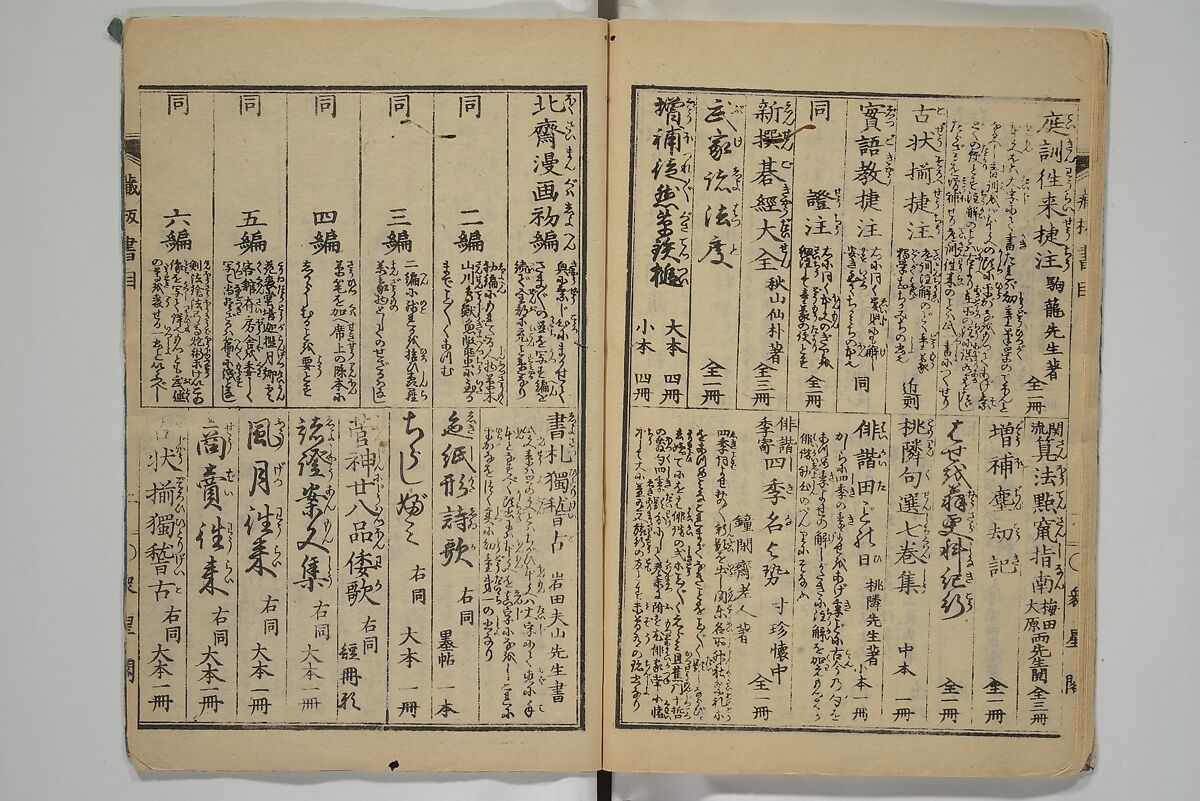 Picture Book of the Wisteria Trousers (Ehon fujibakama)  絵本ふちはかま; えほんふじばかま, Yanagawa Shigenobu 柳川重信 (Japanese, 1787–1832), Set of two woodblock printed books; ink and color on paper, Japan