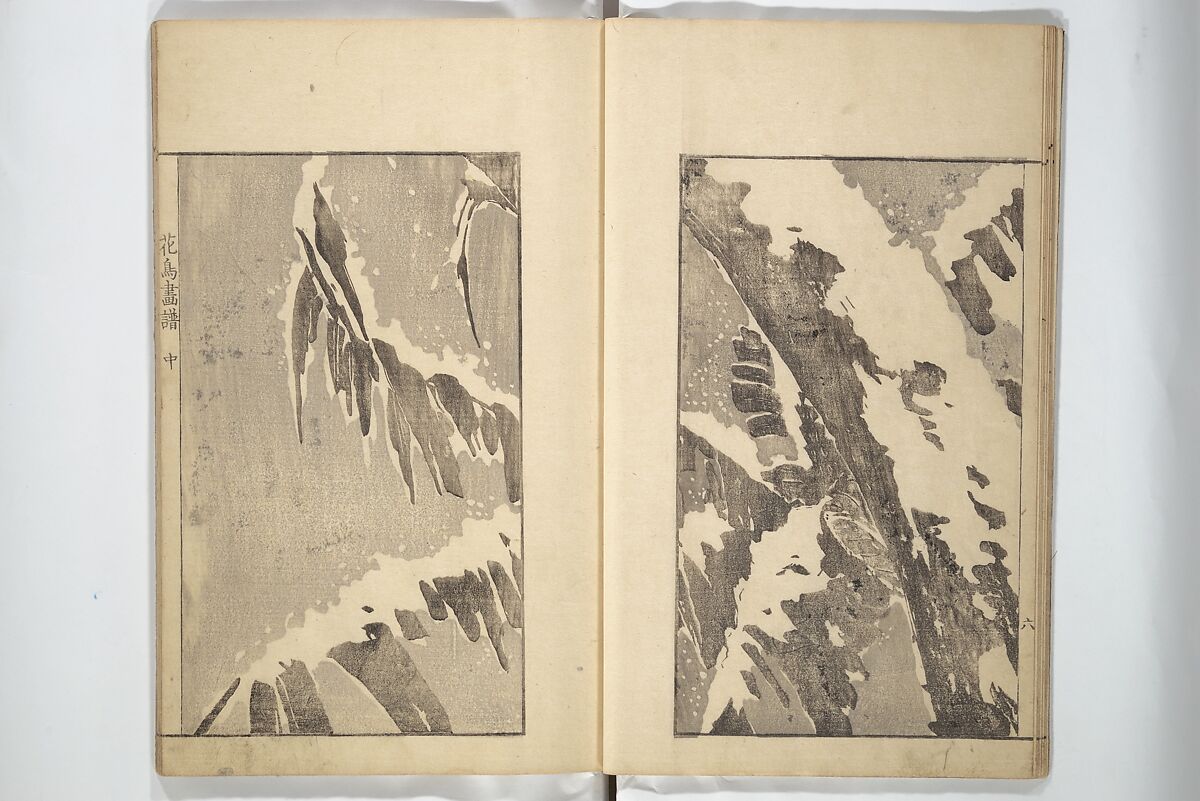 Sō Shiseki Picture Album (Sō Shiseki gafu)  宋紫石画譜, Sō Shiseki 宋紫石 (Japanese, 1715–1786), Set of three woodblock printed books; ink, color, and hand-coloring (vol. 2) on paper, Japan