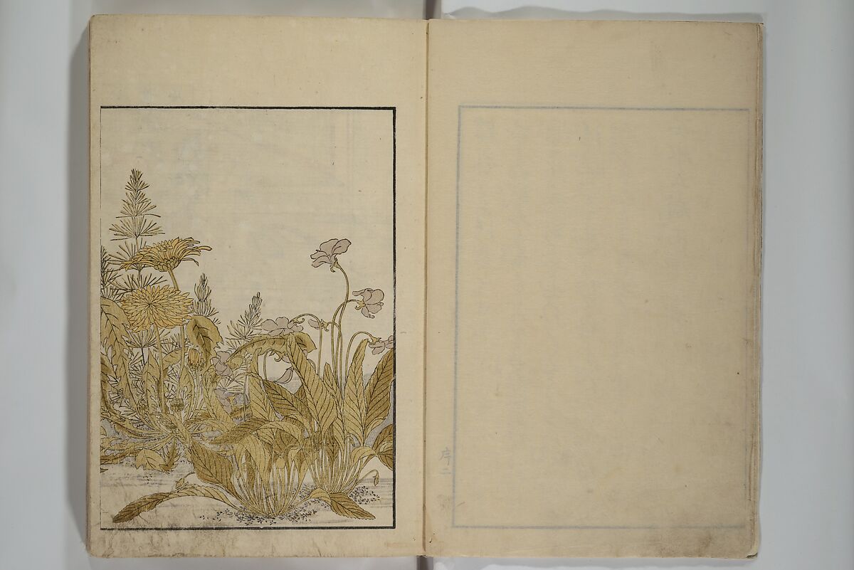 Mirror of Yoshiwara Beauties (Seirō bijin awase sugata kagami) 青楼美人合姿鏡, Katsukawa Shunshō　勝川春章 (Japanese, 1726–1792), Woodblock printed book; ink, color, and mica on paper, Japan