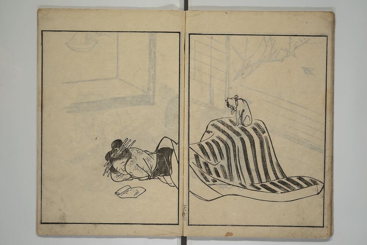 People of Yamato (Japan) Picture Album (Yamato jinbutsu gafu) 倭人物画譜, Yamaguchi Soken 山口素絢 (Japanese, 1759–1818), Set of three woodblock printed books; ink on paper, Japan