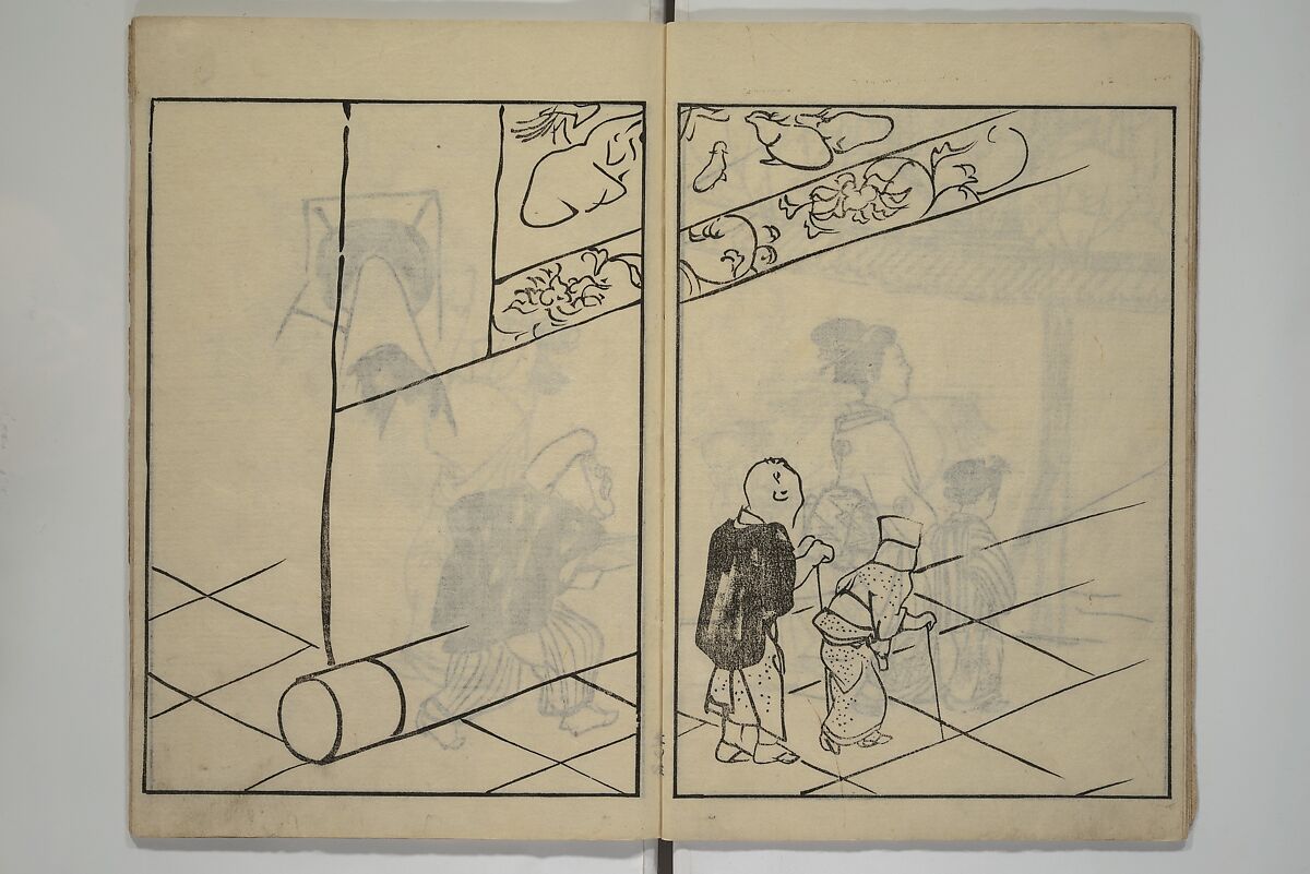 People of Yamato (Japan) Picture Album (Yamato jinbutsu gafu) 倭人物画譜, Yamaguchi Soken 山口素絢 (Japanese, 1759–1818), Set of three woodblock printed books; ink on paper, Japan