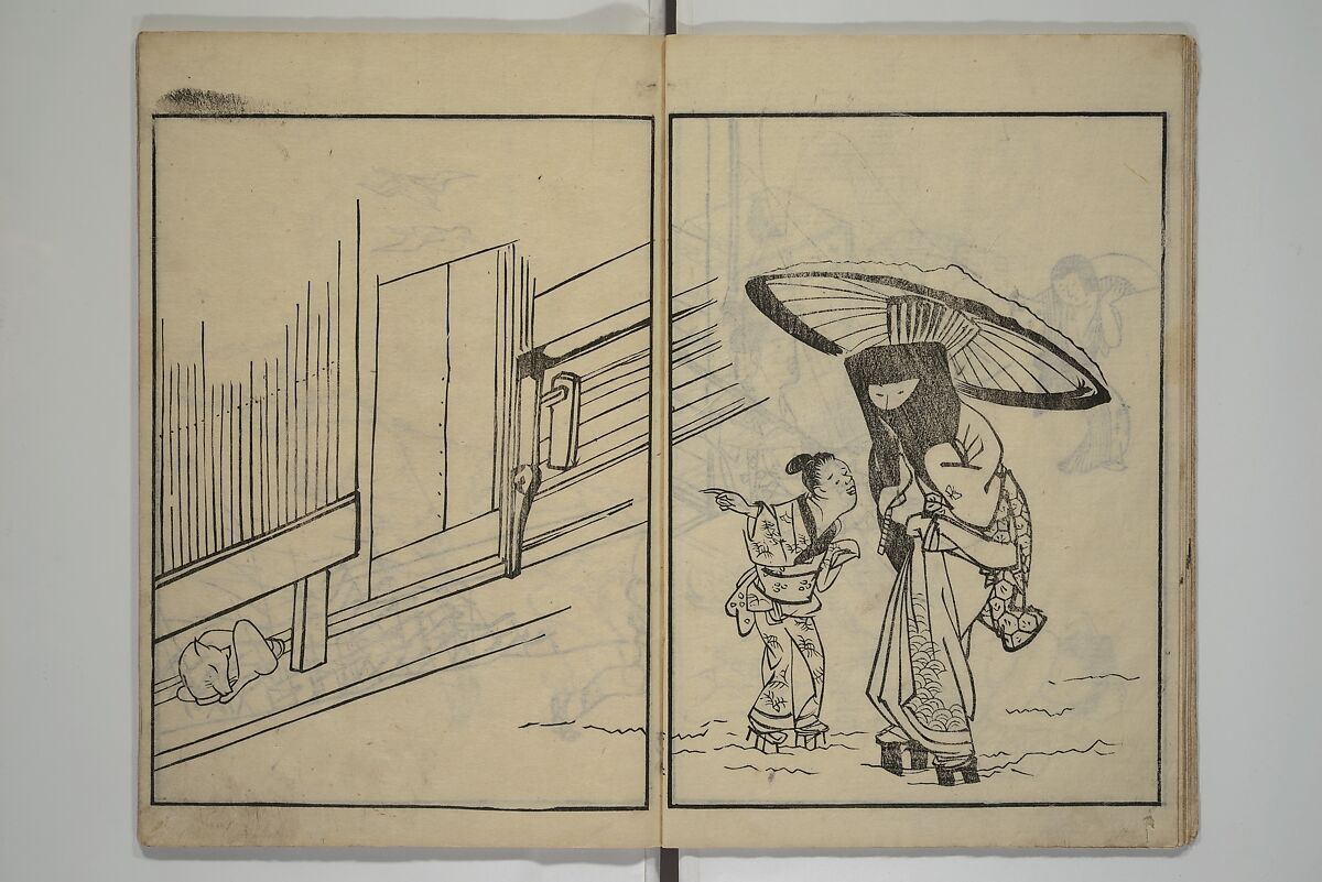 People of Yamato (Japan) Picture Album (Yamato jinbutsu gafu) 倭人物画譜, Yamaguchi Soken 山口素絢 (Japanese, 1759–1818), Set of three woodblock printed books; ink on paper, Japan