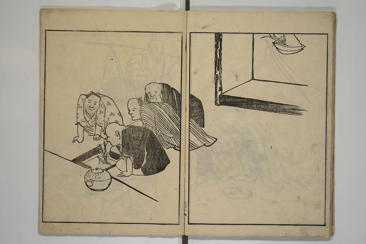 People of Yamato (Japan) Picture Album (Yamato jinbutsu gafu) 倭人物画譜, Yamaguchi Soken 山口素絢 (Japanese, 1759–1818), Set of three woodblock printed books; ink on paper, Japan