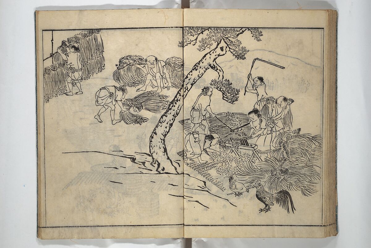 People of Yamato (Japan) Picture Album (Yamato jinbutsu gafu) Second series 倭人物画譜 後編, Yamaguchi Soken 山口素絢 (Japanese, 1759–1818), Woodblock printed book; ink on paper, Japan
