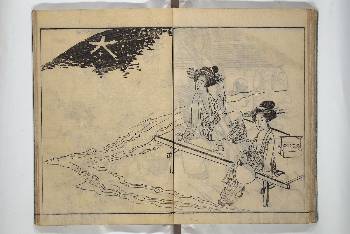 People of Yamato (Japan) Picture Album (Yamato jinbutsu gafu) Second series 倭人物画譜 後編, Yamaguchi Soken 山口素絢 (Japanese, 1759–1818), Woodblock printed book; ink on paper, Japan