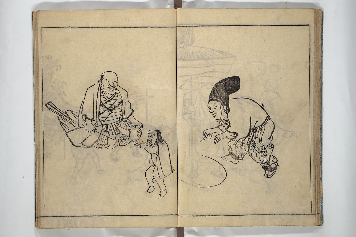 People of Yamato (Japan) Picture Album (Yamato jinbutsu gafu) Second series 倭人物画譜 後編, Yamaguchi Soken 山口素絢 (Japanese, 1759–1818), Woodblock printed book; ink on paper, Japan