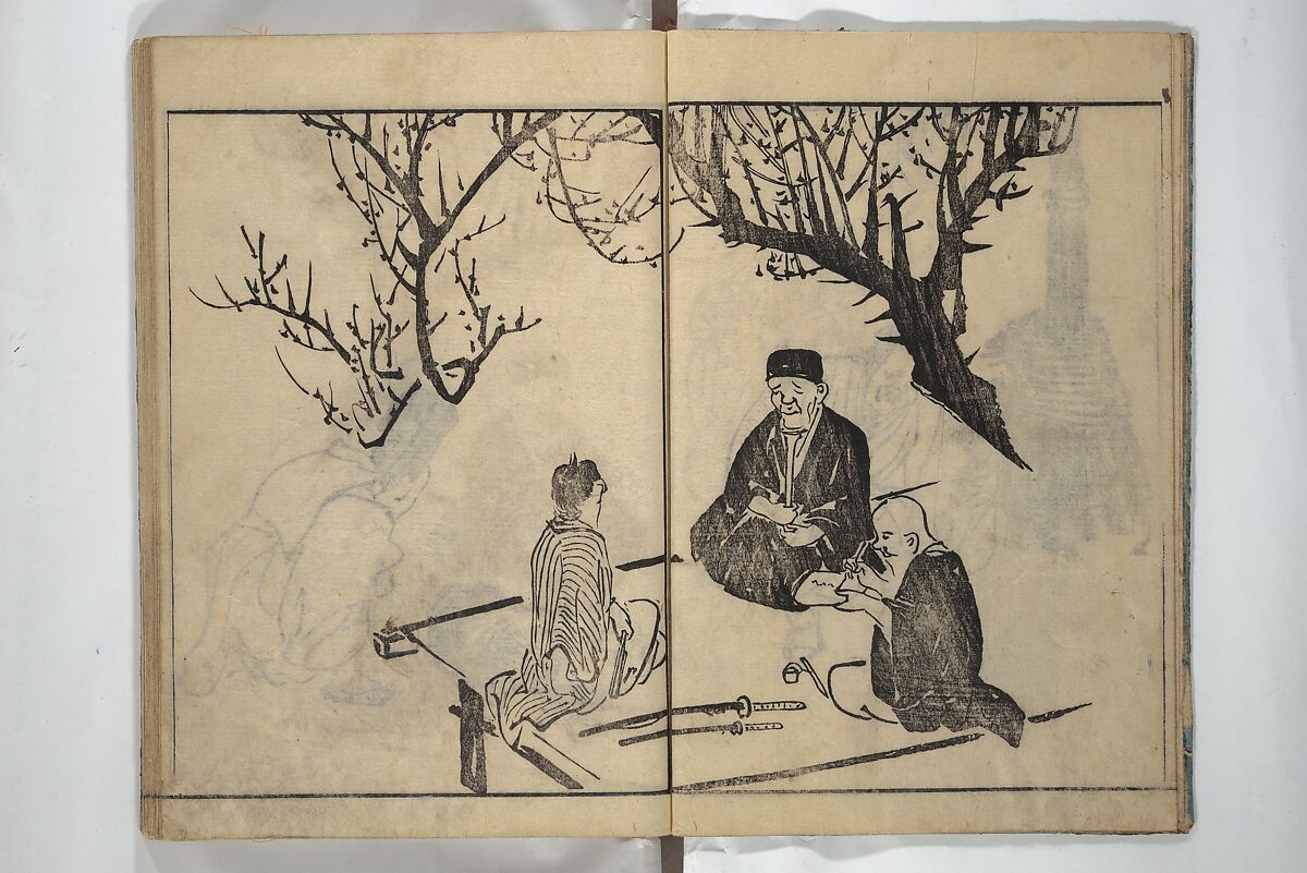 People of Yamato (Japan) Picture Album (Yamato jinbutsu gafu) Second series 倭人物画譜 後編, Yamaguchi Soken 山口素絢 (Japanese, 1759–1818), Woodblock printed book; ink on paper, Japan