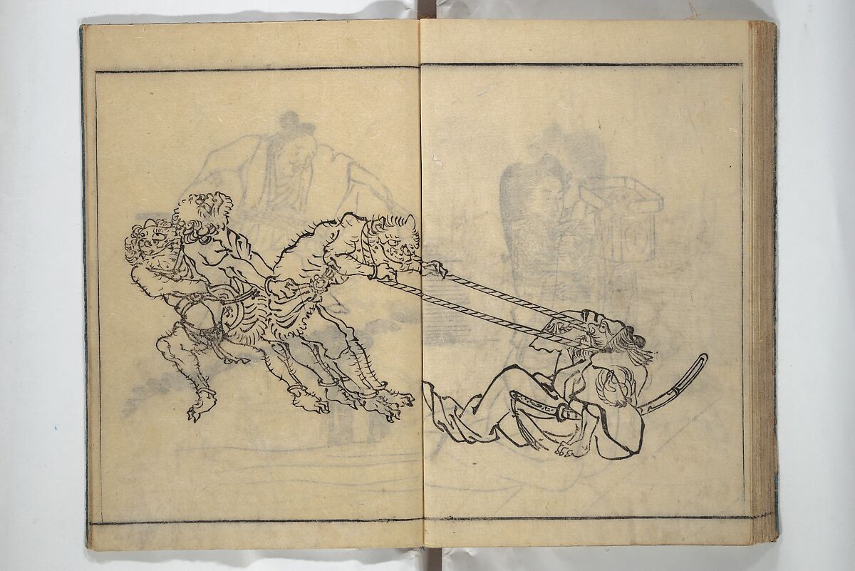 People of Yamato (Japan) Picture Album (Yamato jinbutsu gafu) Second series 倭人物画譜 後編, Yamaguchi Soken 山口素絢 (Japanese, 1759–1818), Woodblock printed book; ink on paper, Japan